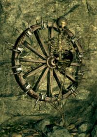 Противники в Dark Souls - Скелет-колесо