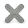 Icon gray x
