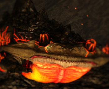 Противники в Dark Souls 2 - Огненная Саламандра