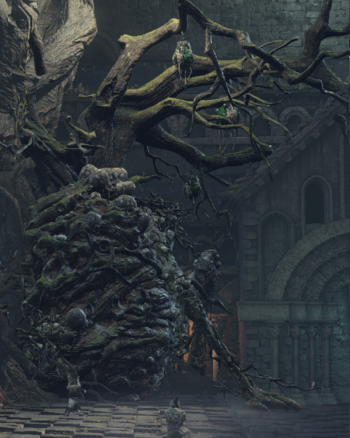 Боссы в Dark Souls 3 - Проклятое Великое древо