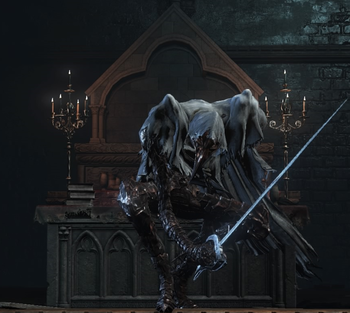 Противники в Dark Souls 3 - Рыцарь-ворон