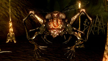 Противники в Dark Souls - Скальный паук