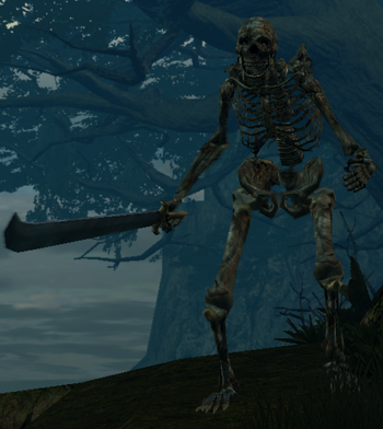 Противники в Dark Souls - Скелет-великан