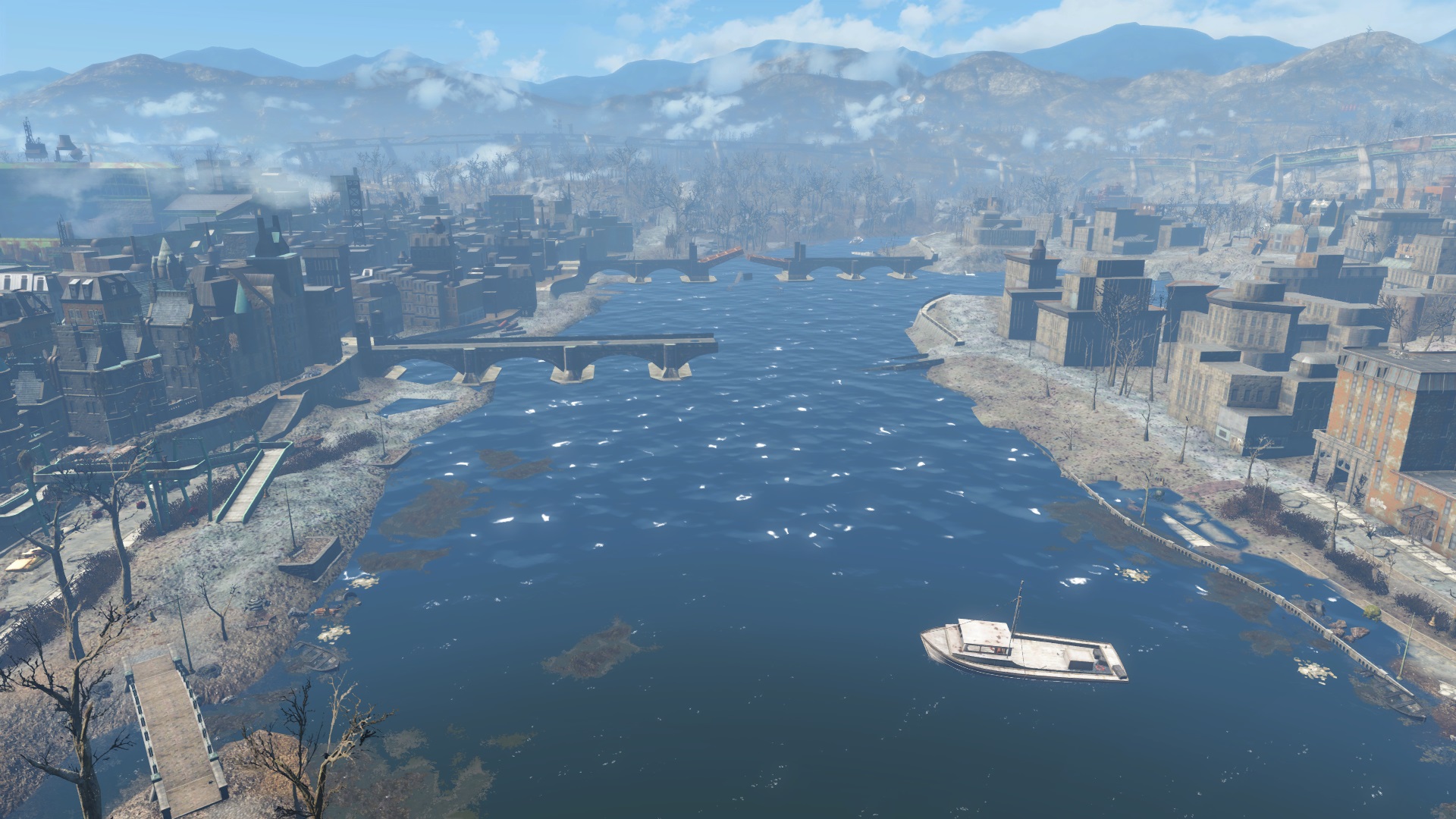 Неотмечаемые локации в Fallout 4 - Река Чарльз