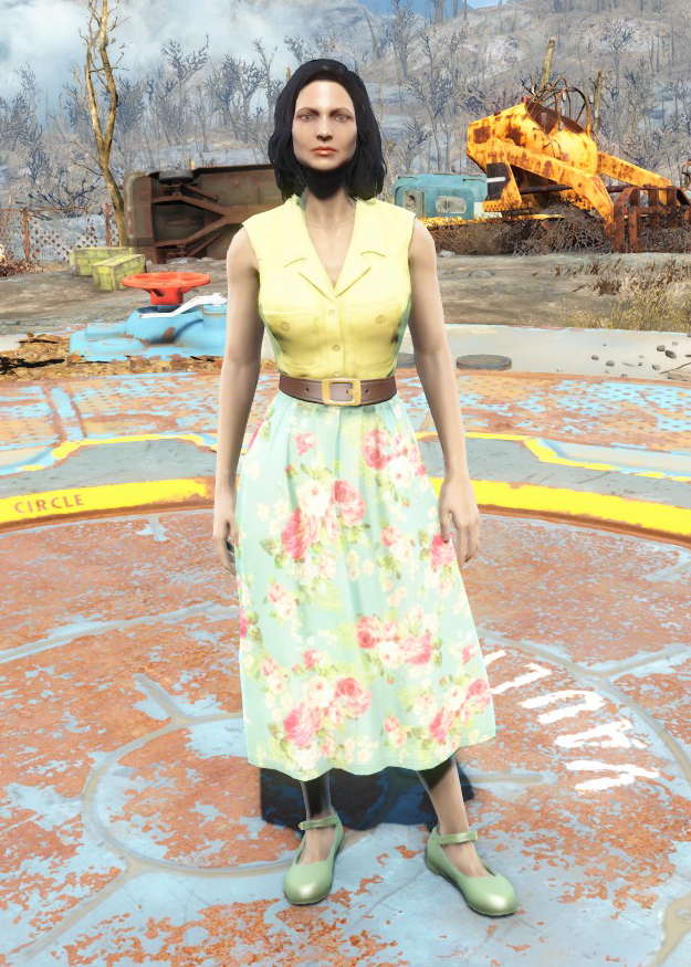 Броня и одежда в Fallout 4 - Платье в цветочек