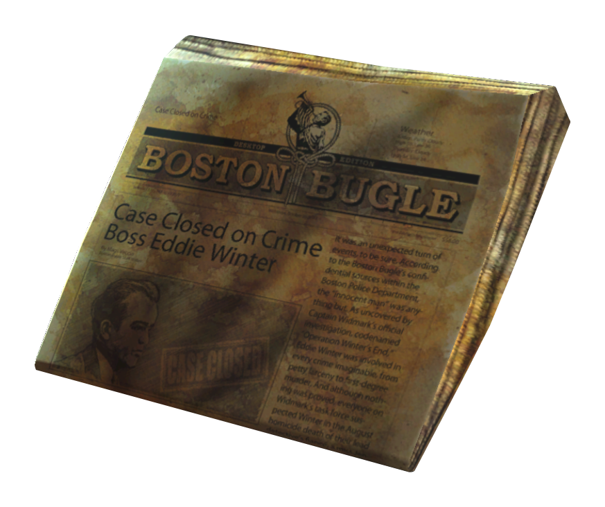 Предметы в Fallout 4 - Сложенный выпуск «Бостон бьюгл»