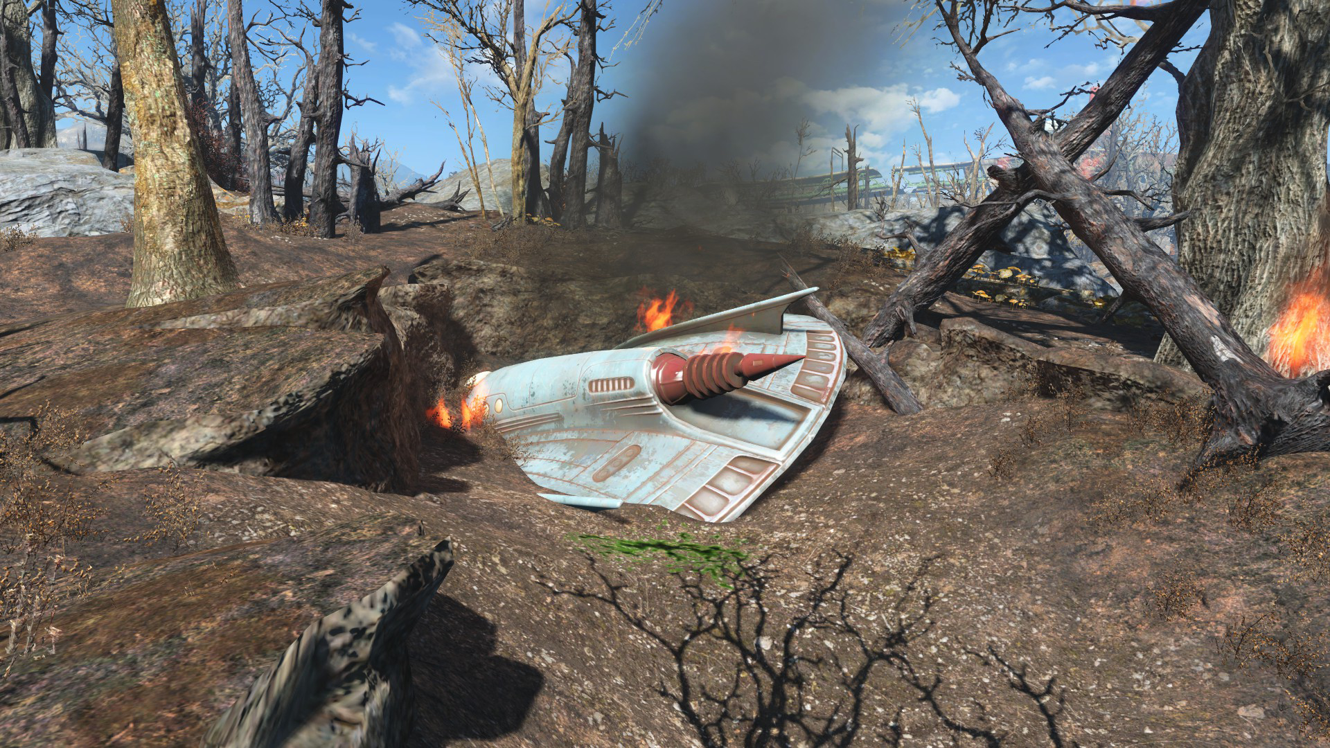 Неотмечаемые локации в Fallout 4 - Место падения