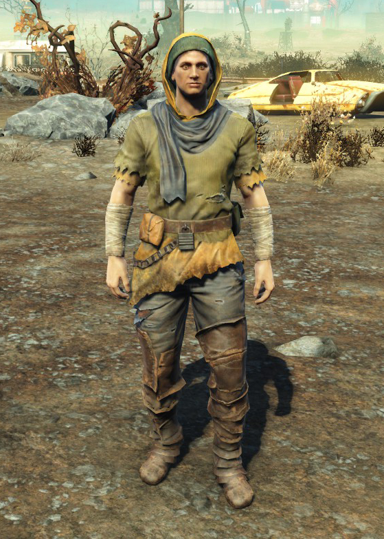 Броня и одежда в Fallout 4 - Тряпки с капюшоном