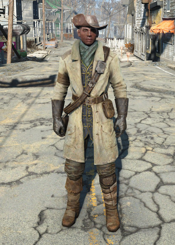 Броня и одежда в Fallout 4 - Колониальный плащ