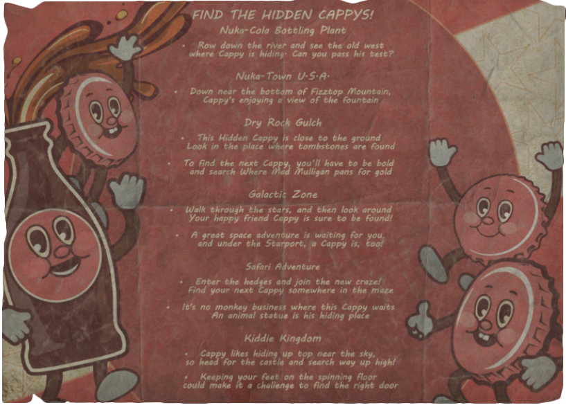 Предметы в Fallout 4 - Буклет с информацией про конкурс