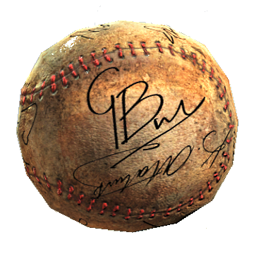 Предметы в Fallout 4 - Бейсбольный мяч с автографом