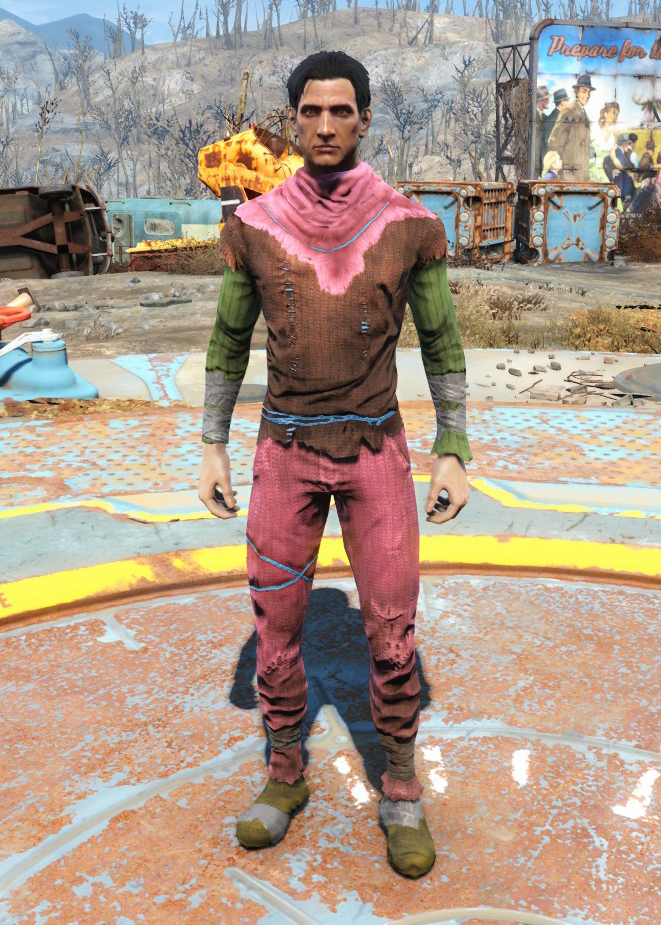 Броня и одежда Nuka-World в Fallout 4 - Яркий коричневый костюм