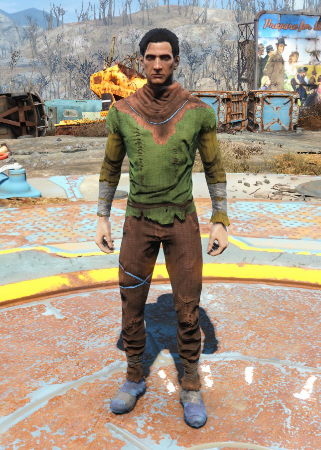 Броня и одежда Nuka-World в Fallout 4 - Яркий светло-зелёный костюм