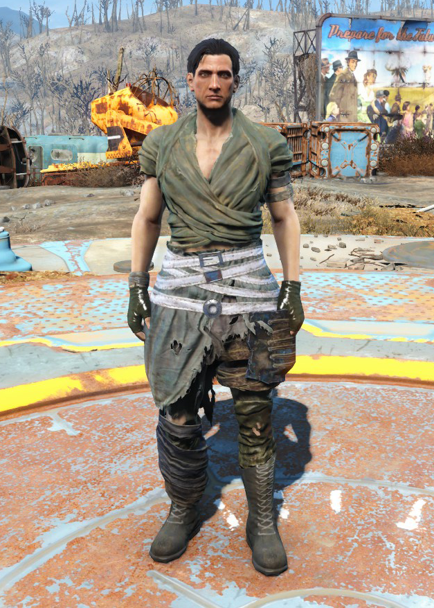 Броня и одежда Nuka-World в Fallout 4 - Бронированная юбка Адептов