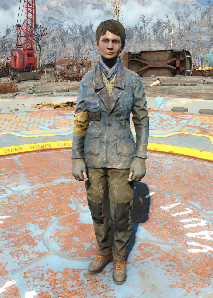 Броня и одежда в Fallout 4 - Утеплённая синяя куртка