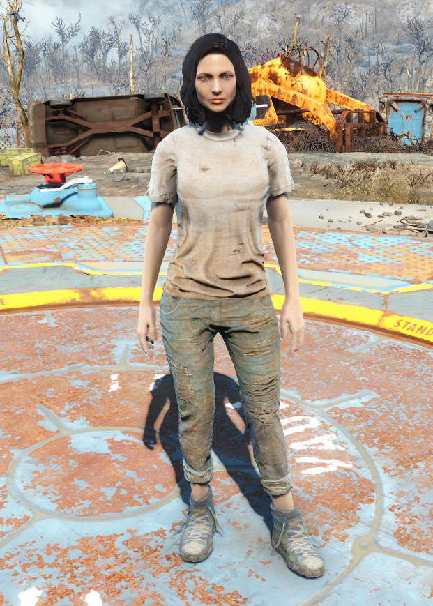 Броня и одежда в Fallout 4 - Майка и джинсы