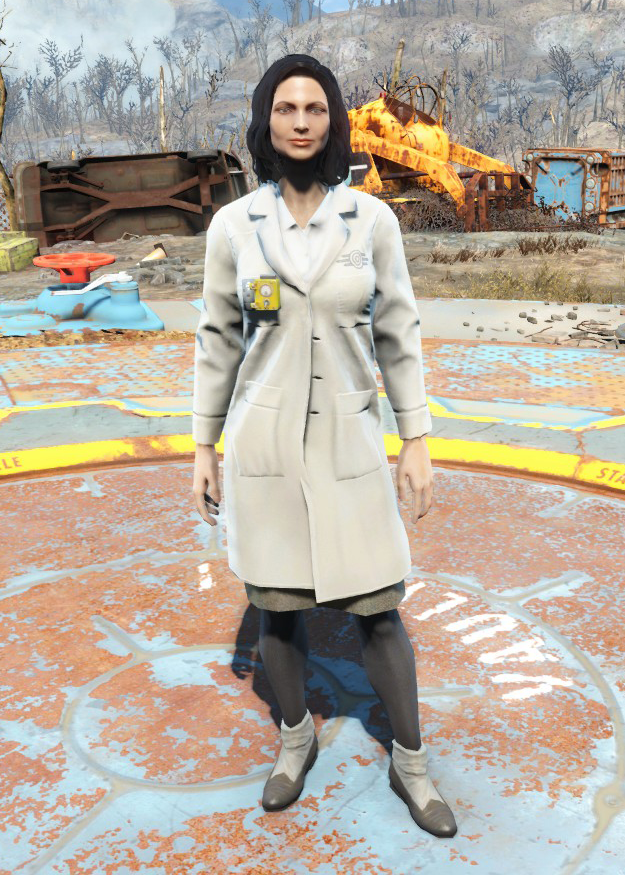 Броня и одежда в Fallout 4 - Лабораторный халат «Волт-Тек»