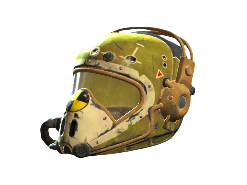 Каски и головные уборы в Fallout 4 - Жёлтый лётный шлем