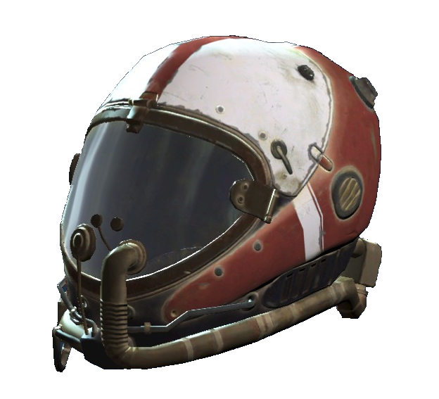 Каски и головные уборы в Fallout 4 - Красный лётный шлем