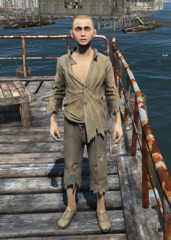 Броня и одежда в Fallout 4 - Лохмотья беспризорника