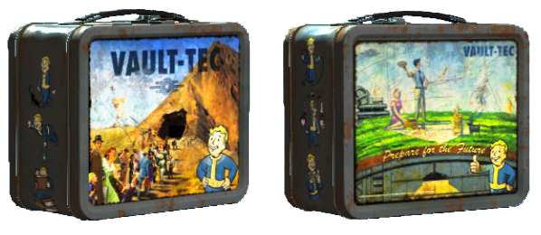 Vault-Tec lunchbox) — предмет в Fallout 4 Внутри ланчбокса есть слабые рису...