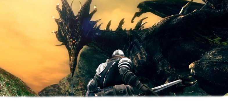 Боссы в Dark Souls - Черный дракон Каламит
