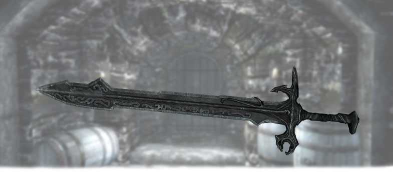 Оружие в Скайрим - Лунный стальной меч