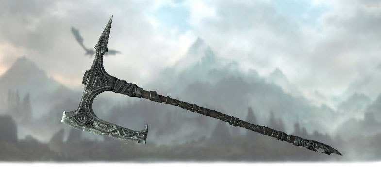 Оружие в Скайрим - Нордская секира героя