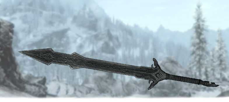 Оружие в Скайрим - Нордский двуручный меч героя