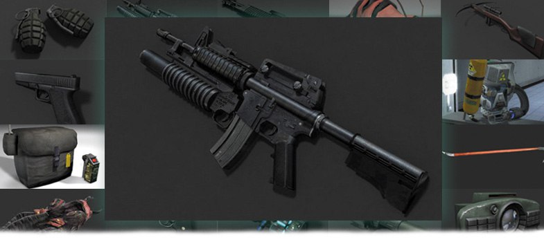 Оружие в Black Mesa - Автомат MP5