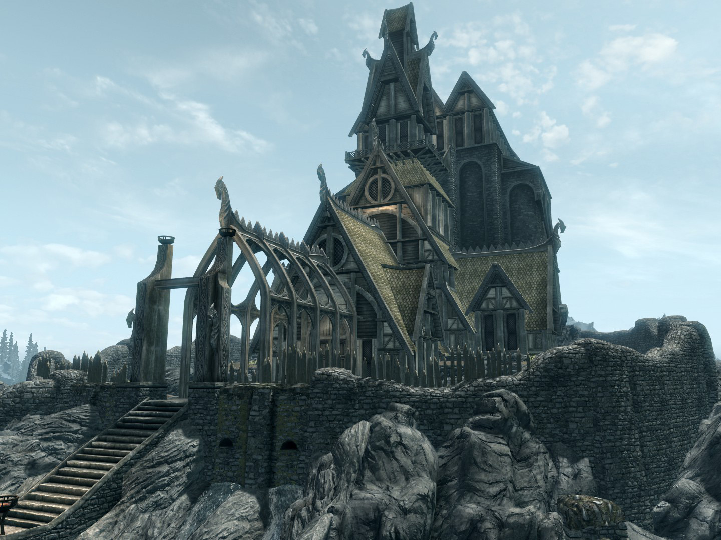 Локации в  Skyrim  - Драконий Предел
